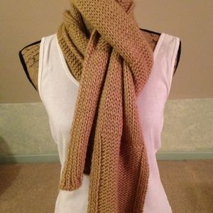 Gap knit scarf - tan scarf